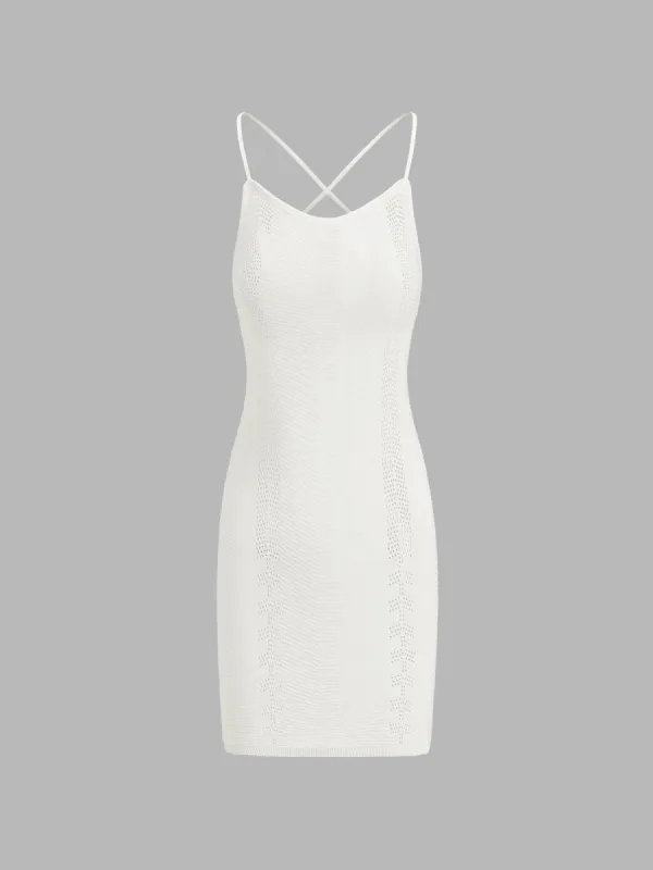 Tied Crochet Short Dress sold by COMMENSE