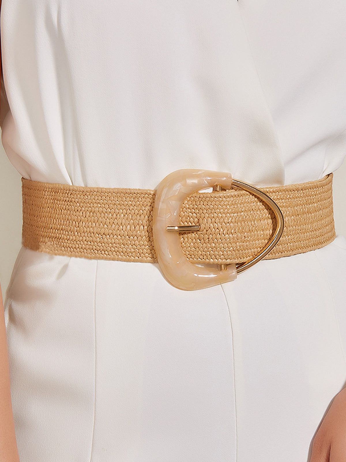Straw Braided Belt sold by COMMENSE product image thumbnail 2