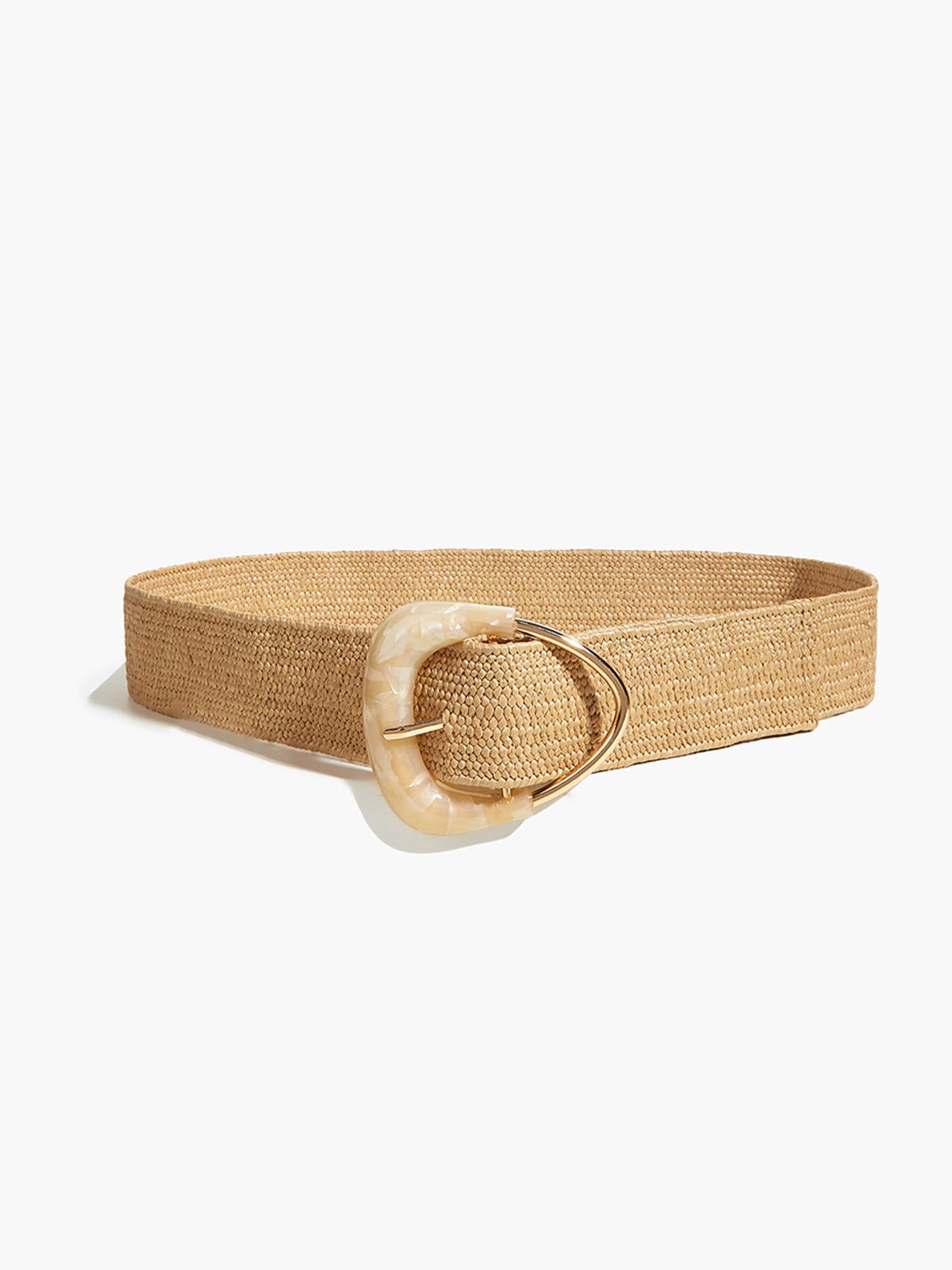 Straw Braided Belt sold by COMMENSE