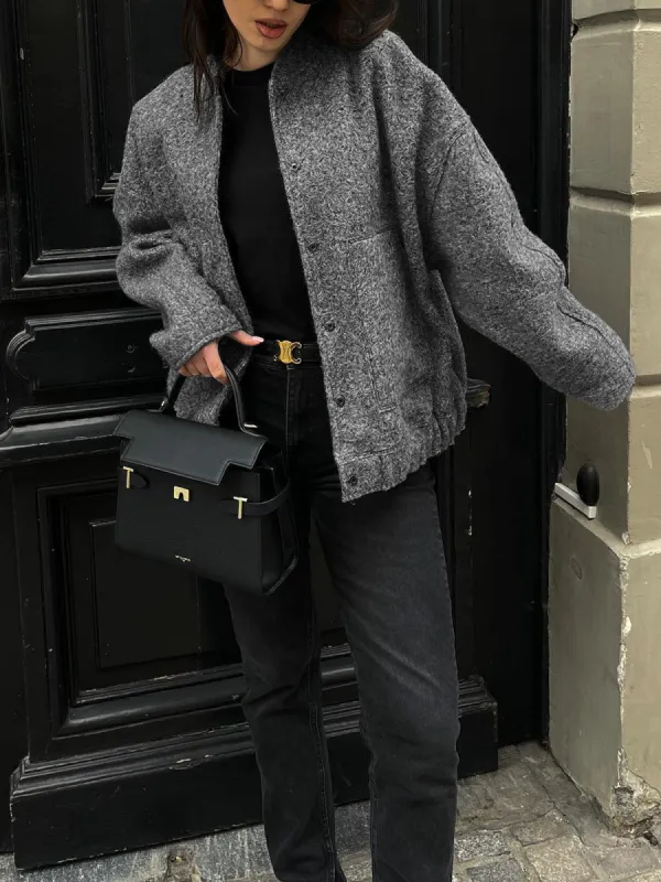 Take My Picture Textured Jacket sold by COMMENSE