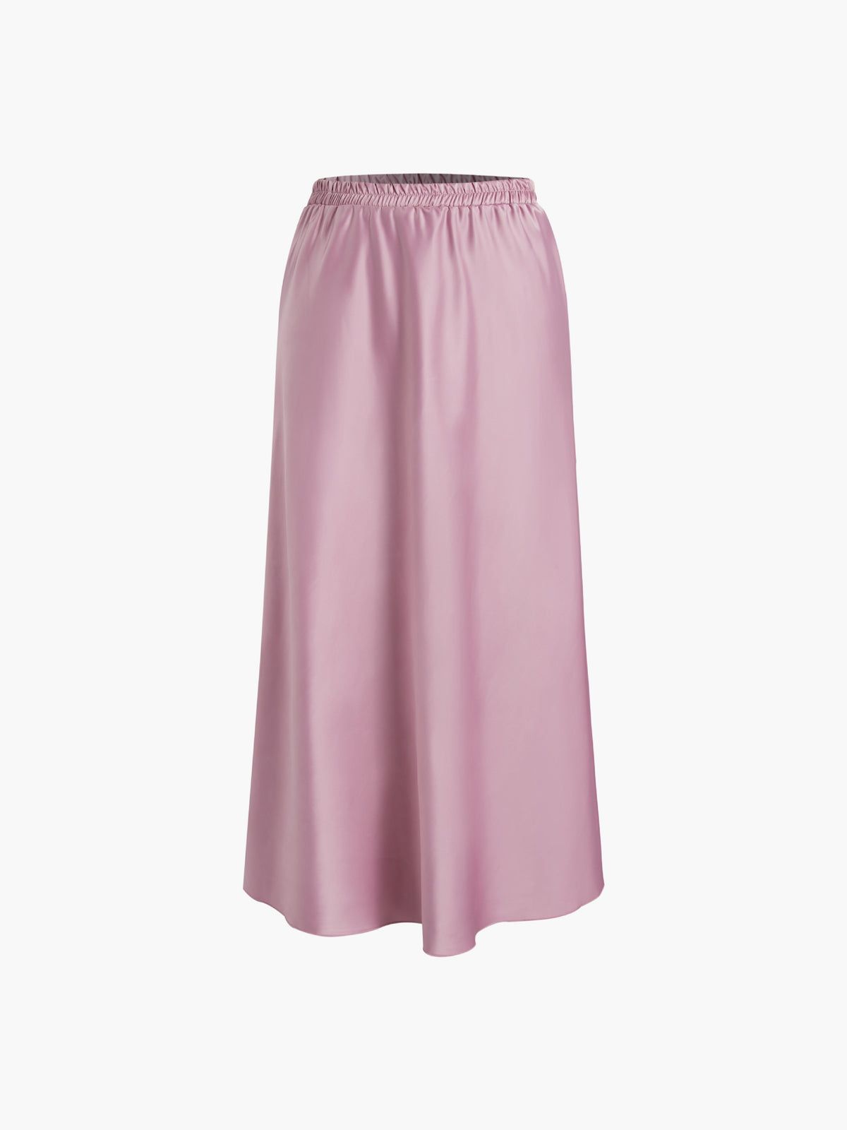 Elastic Waistband Satin Skirt sold by COMMENSE product image thumbnail 2