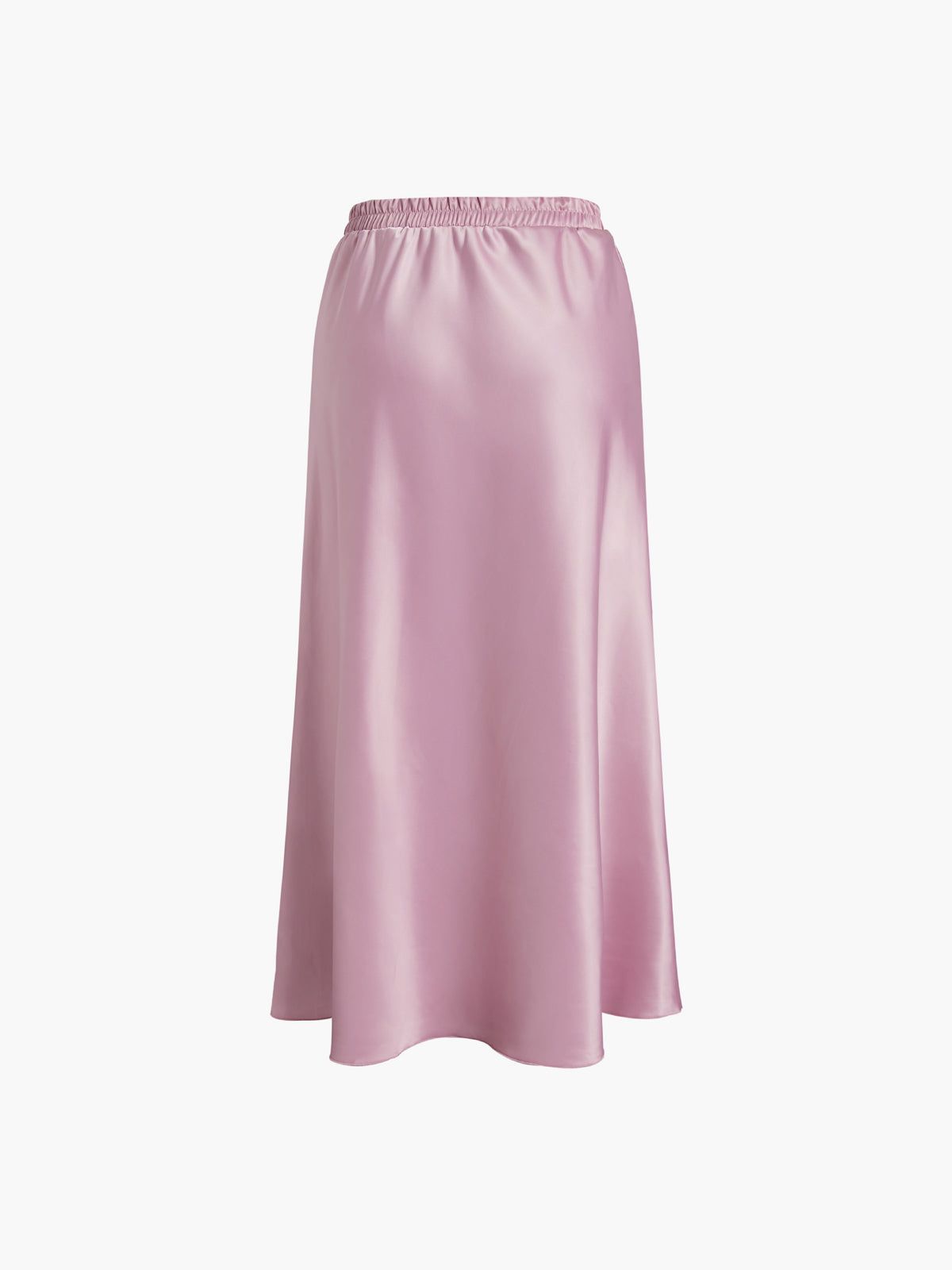 Elastic Waistband Satin Skirt sold by COMMENSE product image thumbnail 3