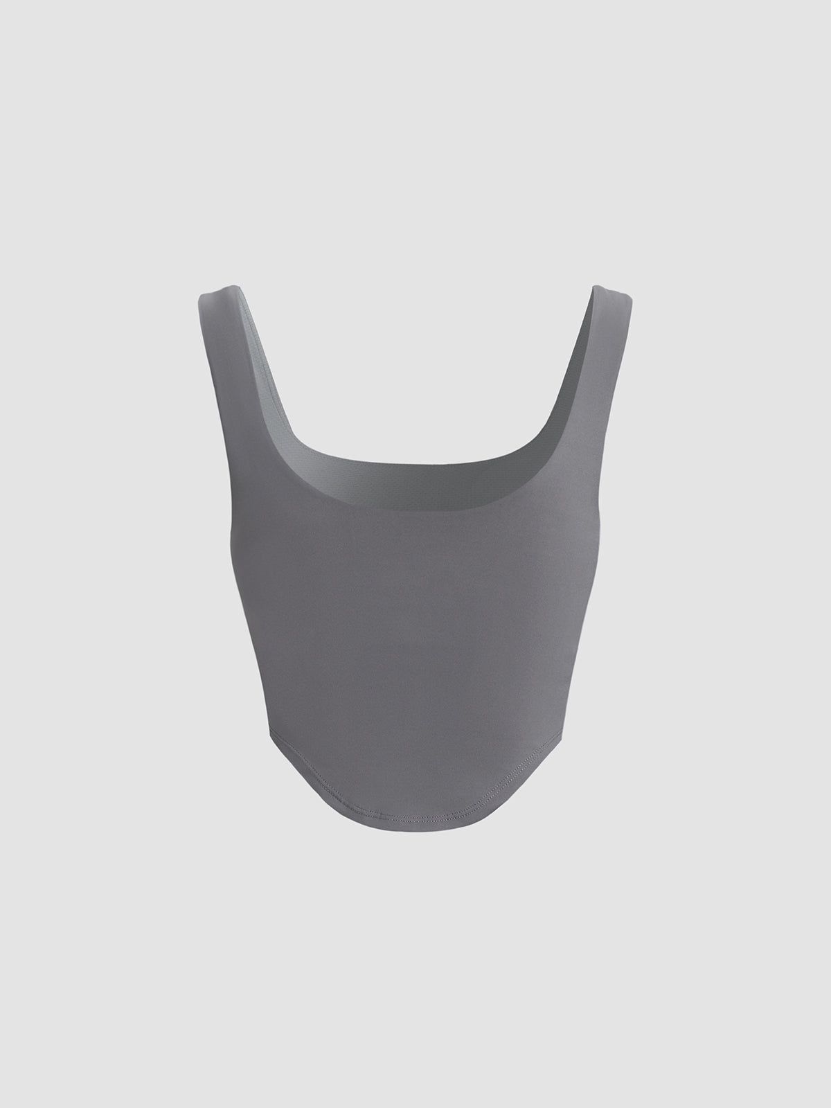Square Neck Padded Crop Top sold by COMMENSE product image thumbnail 3