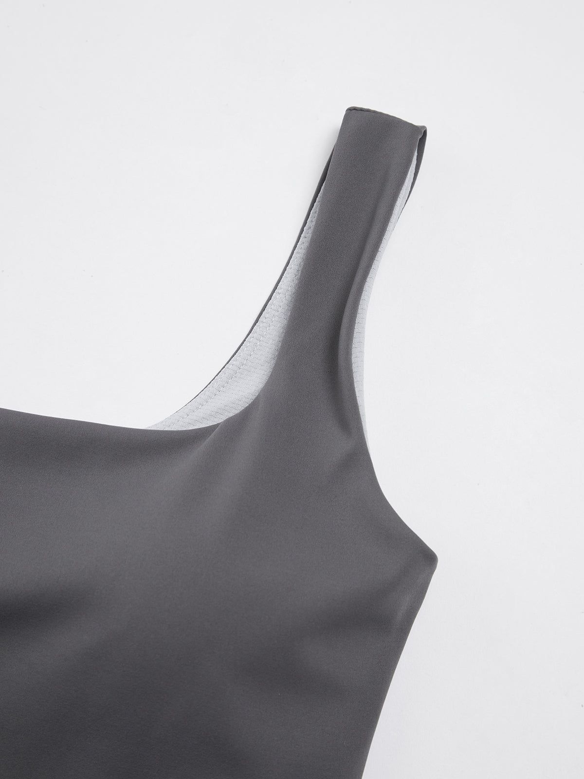 Square Neck Padded Crop Top sold by COMMENSE product image thumbnail 4