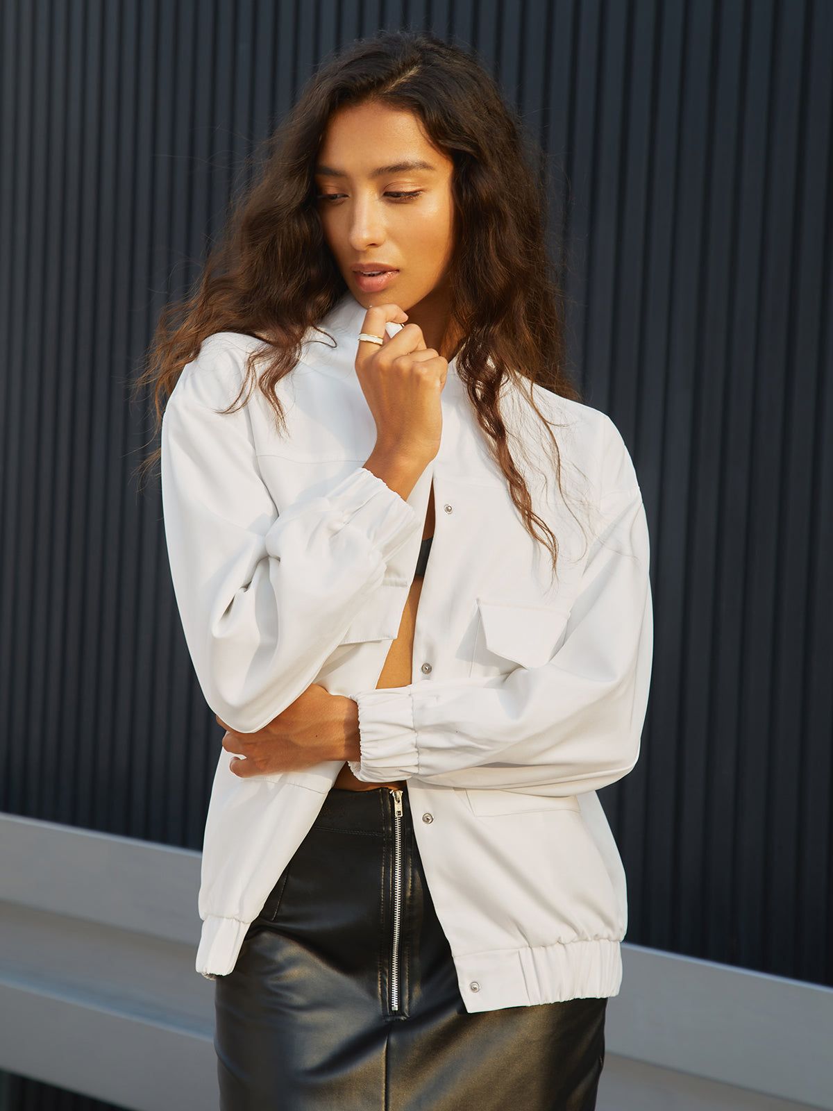 Not Letting Go Bomber Jacket sold by COMMENSE product image thumbnail 4