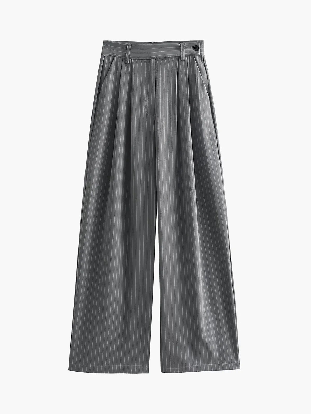 Tailored Pinstripe Wide Leg Pants sold by COMMENSE product image thumbnail 3