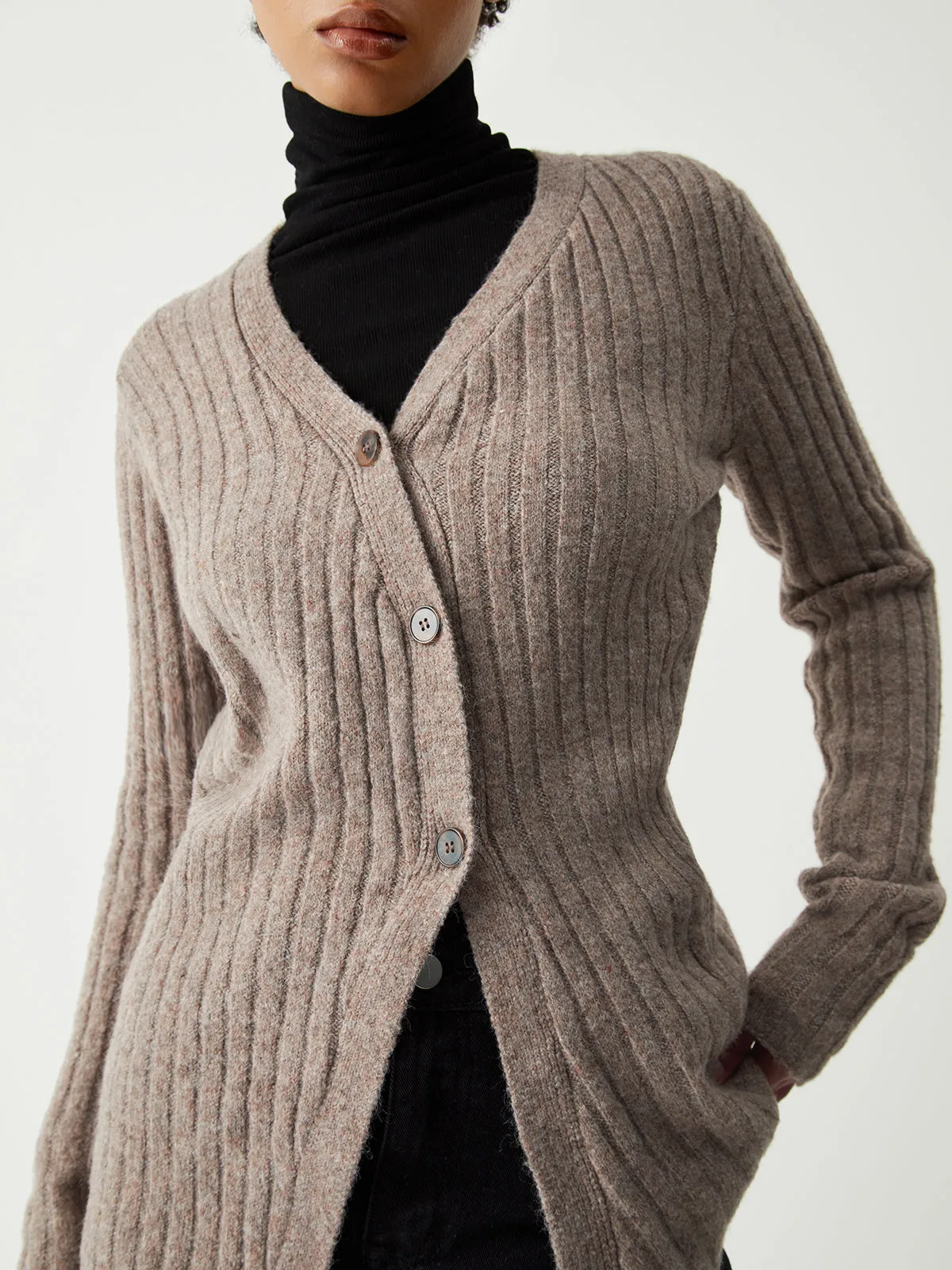 Leisure Rib Cardigan sold by COMMENSE product image thumbnail 4