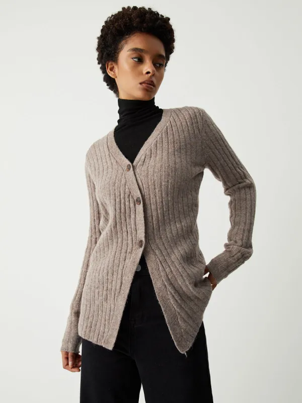 Leisure Rib Cardigan sold by COMMENSE