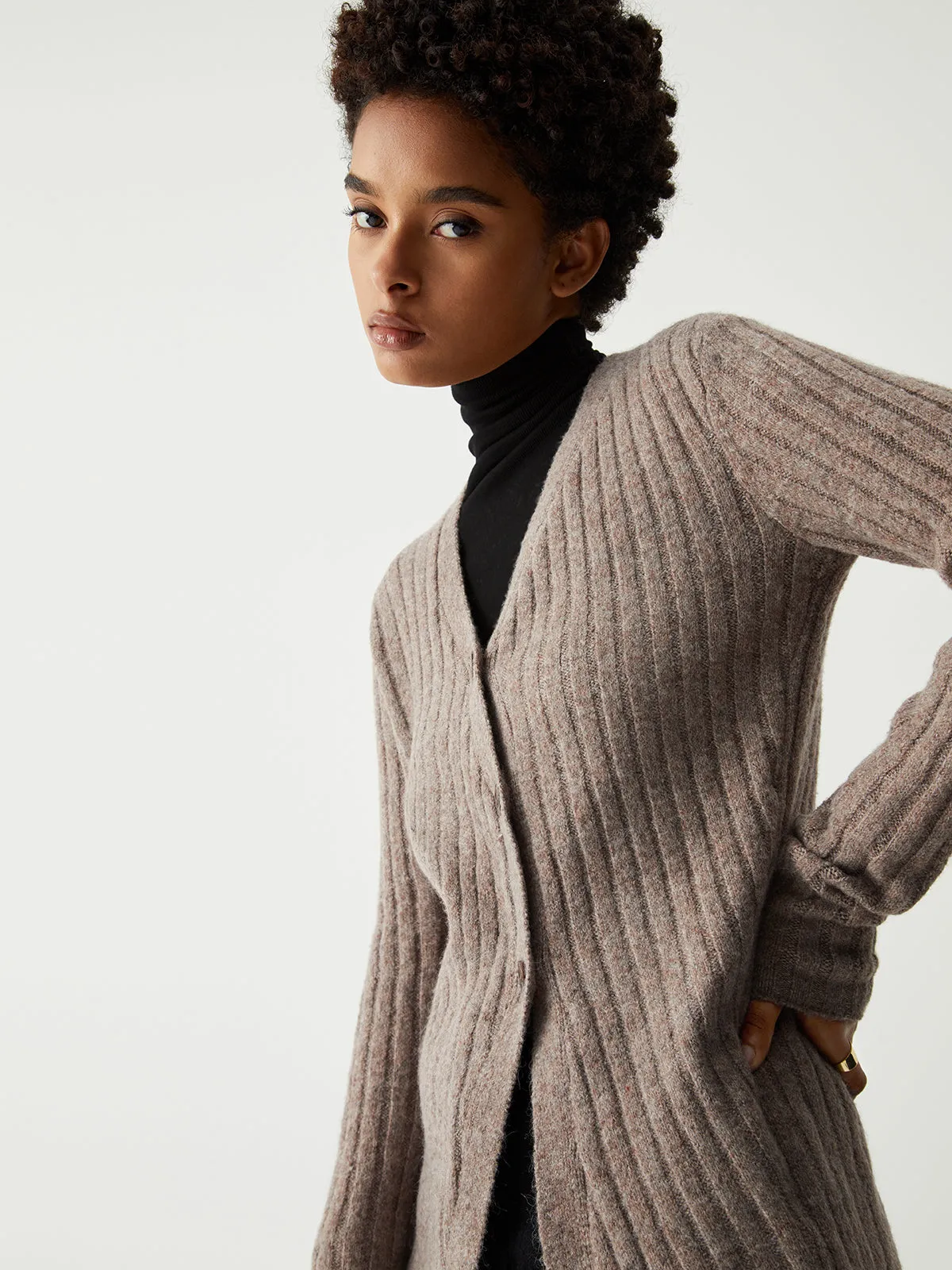 Leisure Rib Cardigan sold by COMMENSE product image thumbnail 2