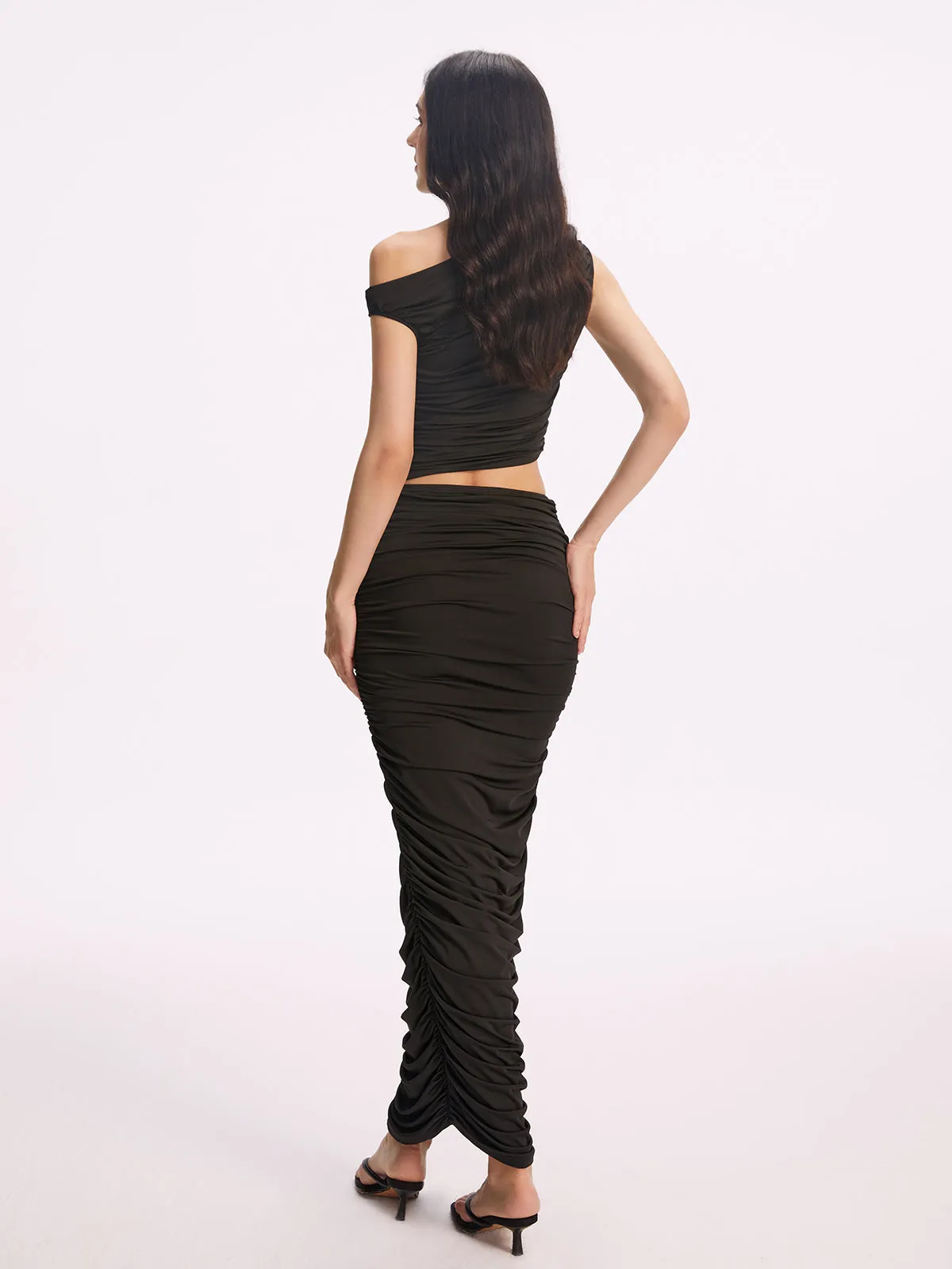 Asymmetrical Slim Fit Knit Dress sold by COMMENSE product image thumbnail 5