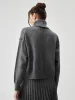 High Neck Knit Sweater sold by COMMENSE
