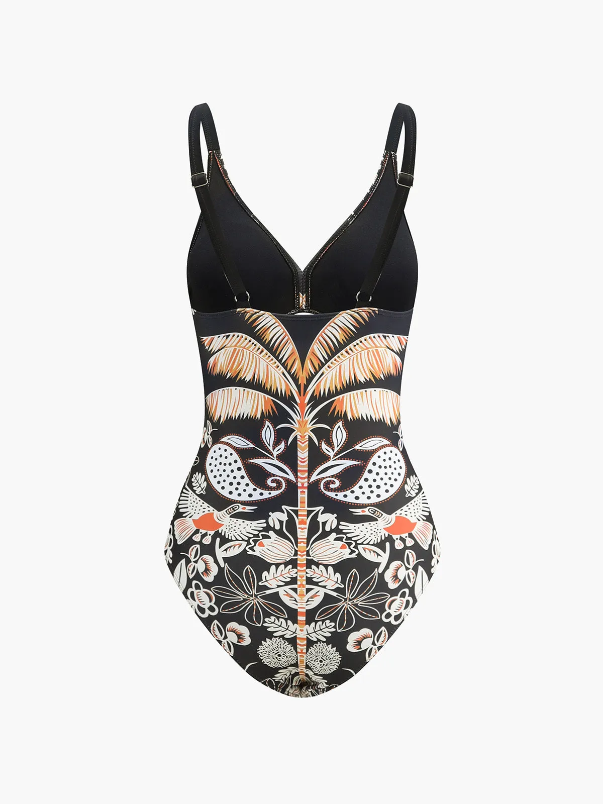 Hawaii Beach One Piece Swimsuit With Cover Up sold by COMMENSE product image thumbnail 3