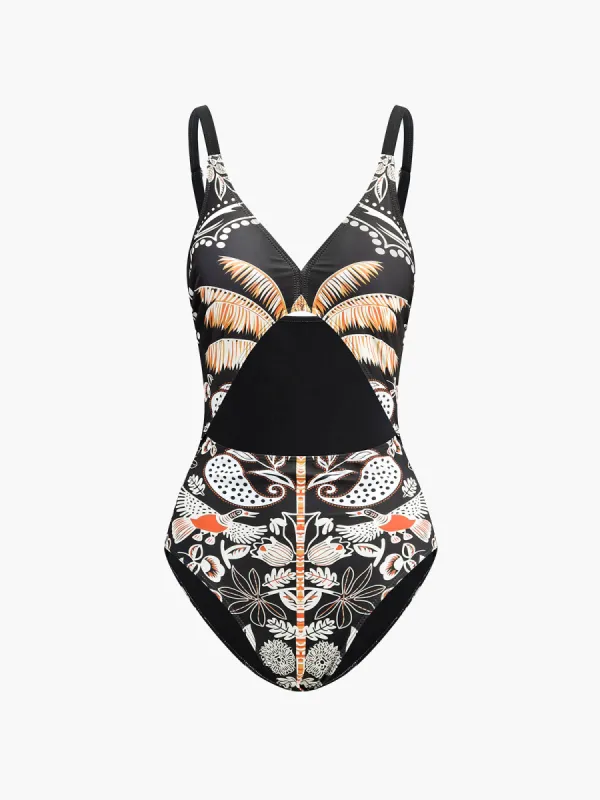 Hawaii Beach One Piece Swimsuit With Cover Up sold by COMMENSE