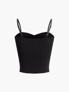 Adjustable Strap Criss Cross Crop Top sold by COMMENSE