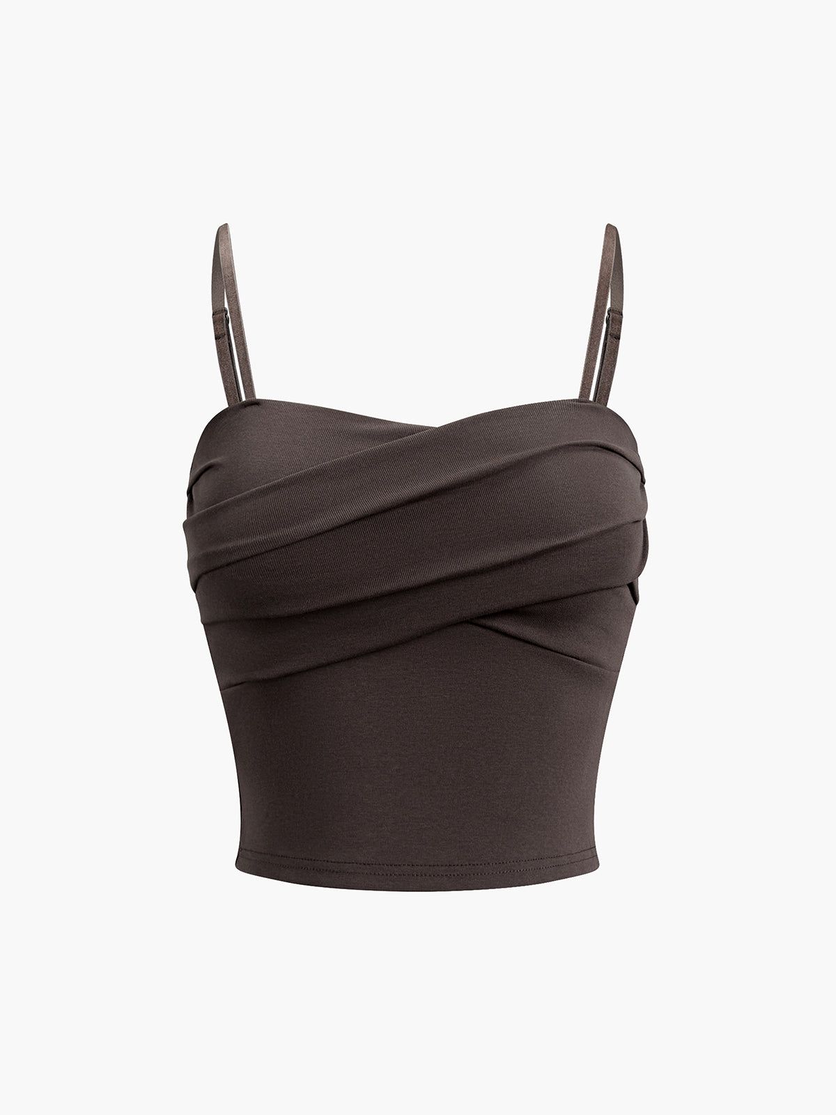 Adjustable Strap Criss Cross Crop Top sold by COMMENSE