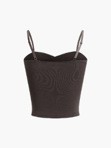 Adjustable Strap Criss Cross Crop Top sold by COMMENSE