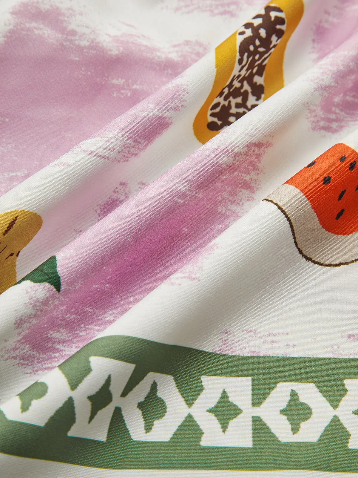 Print Stand Collar Shirred Dress sold by COMMENSE product image thumbnail 4