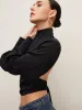 Satin Backless Knotted Blouse sold by COMMENSE