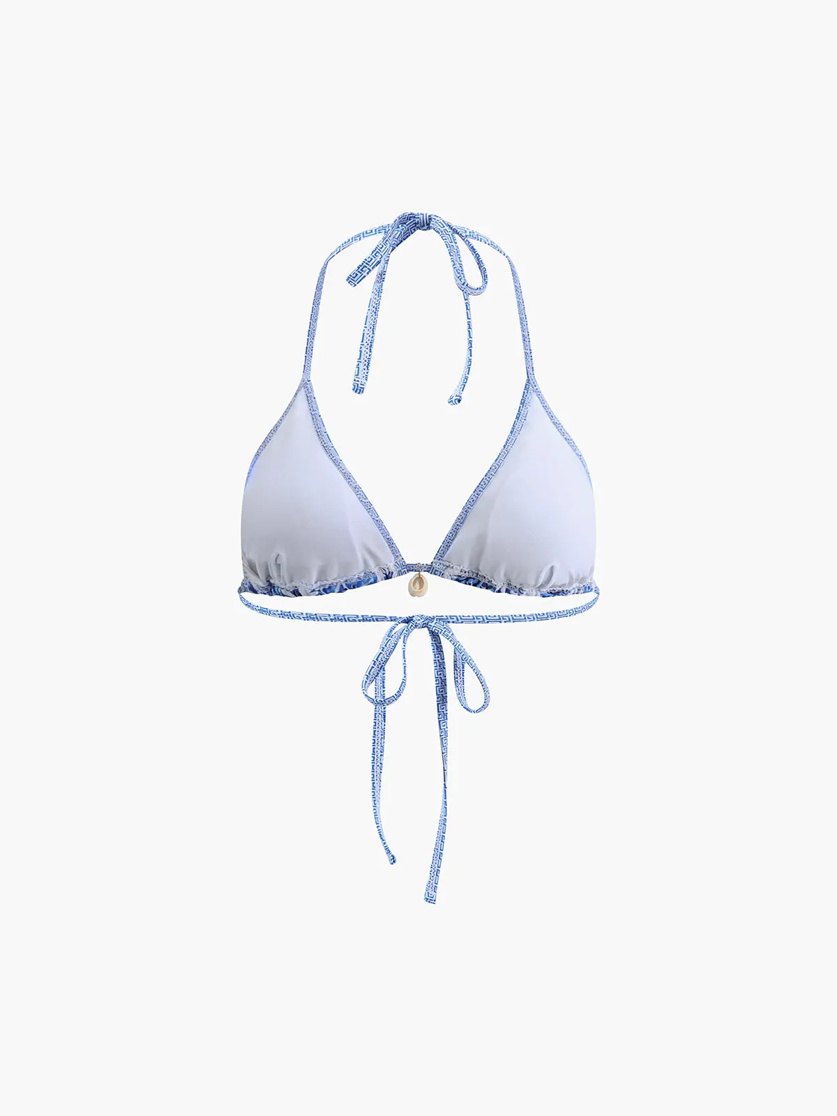 Printed Halter Knotted Bikini Set sold by COMMENSE product image thumbnail 3