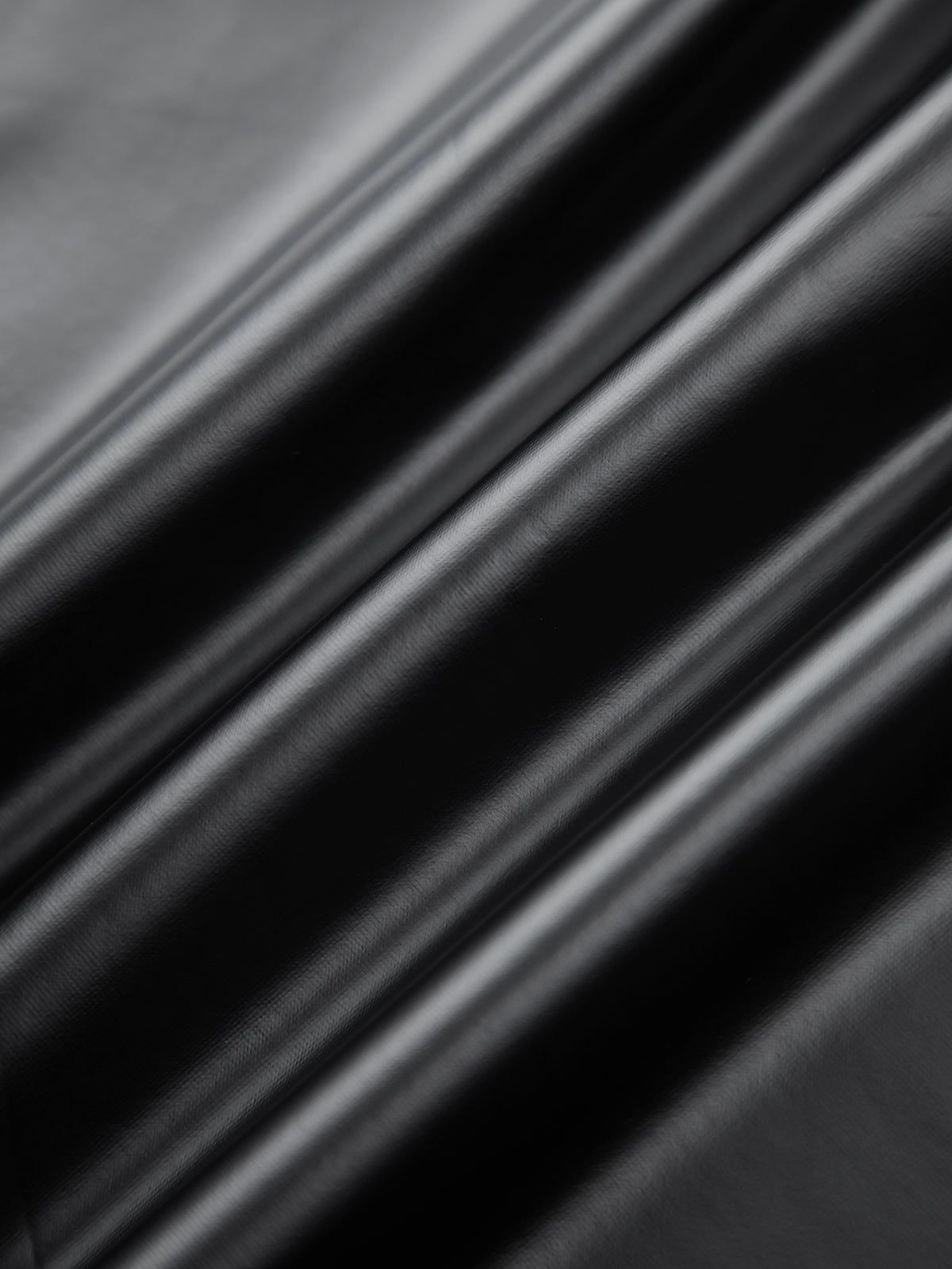 Faux Leather Zip Ruched Long Dress sold by COMMENSE product image thumbnail 3