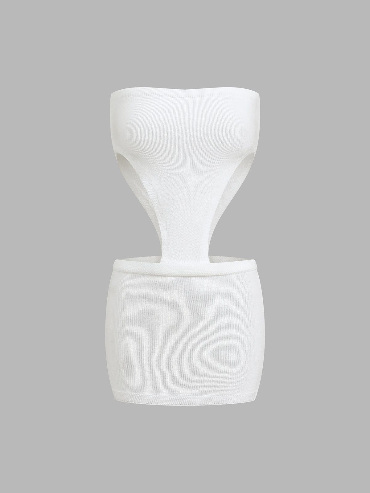 Waist Cutout Strapless Tube Short Dress sold by COMMENSE product image thumbnail 2