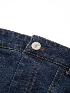 Zippered Denim Strapeless Tube Top sold by COMMENSE