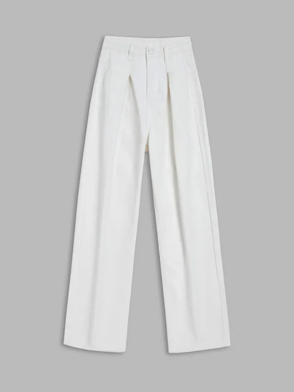 Street Denim Straight Leg Jeans sold by COMMENSE