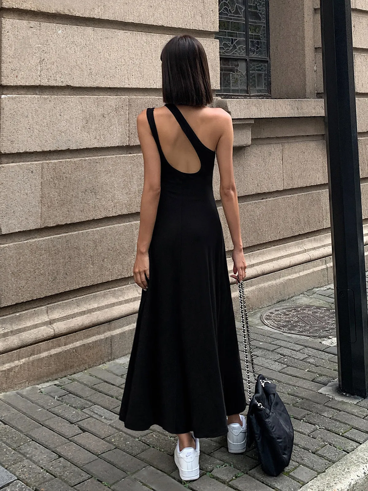 Cutout Backless Long Knit Dress sold by COMMENSE product image thumbnail 5