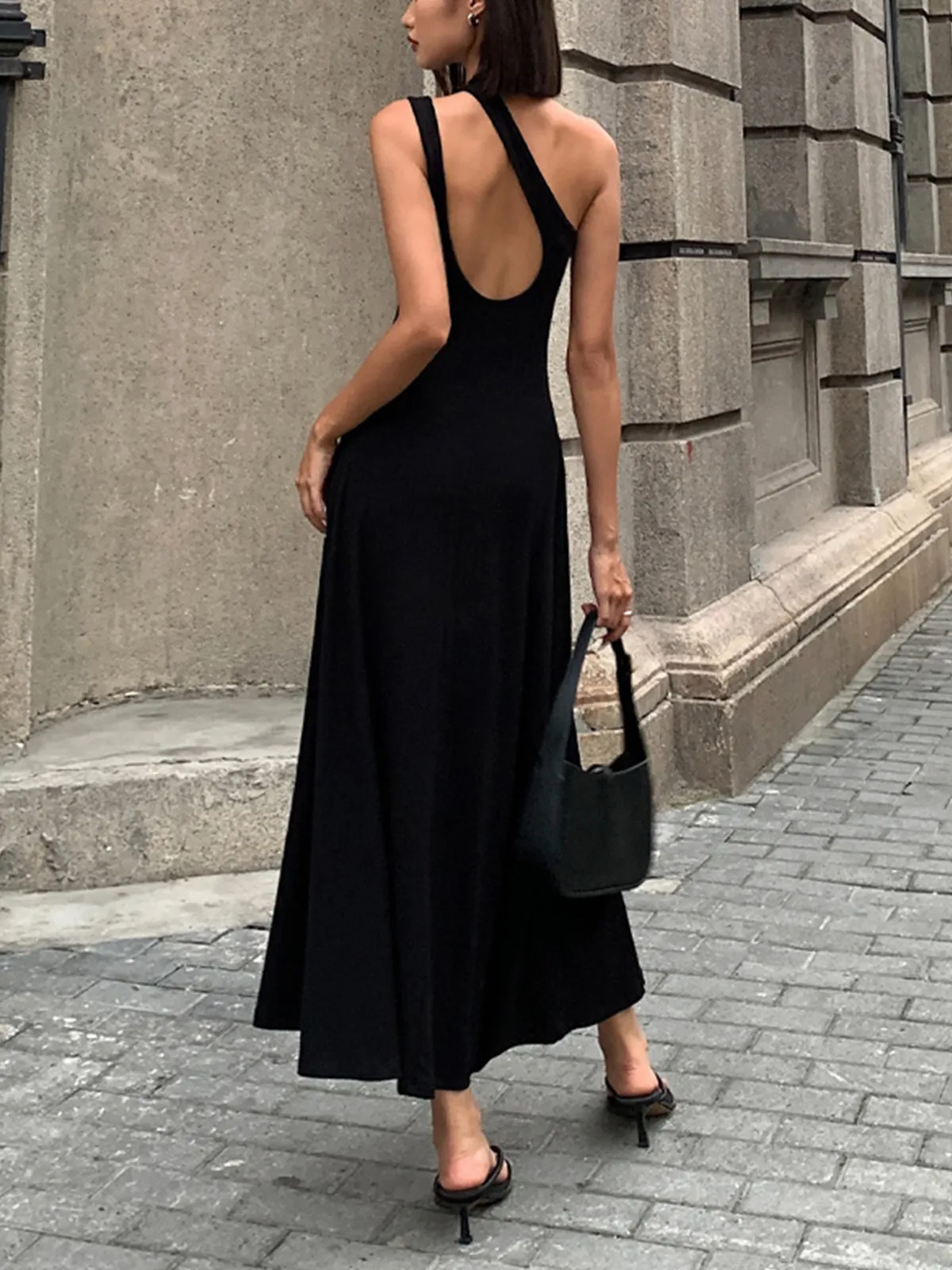 Cutout Backless Long Knit Dress sold by COMMENSE product image thumbnail 2