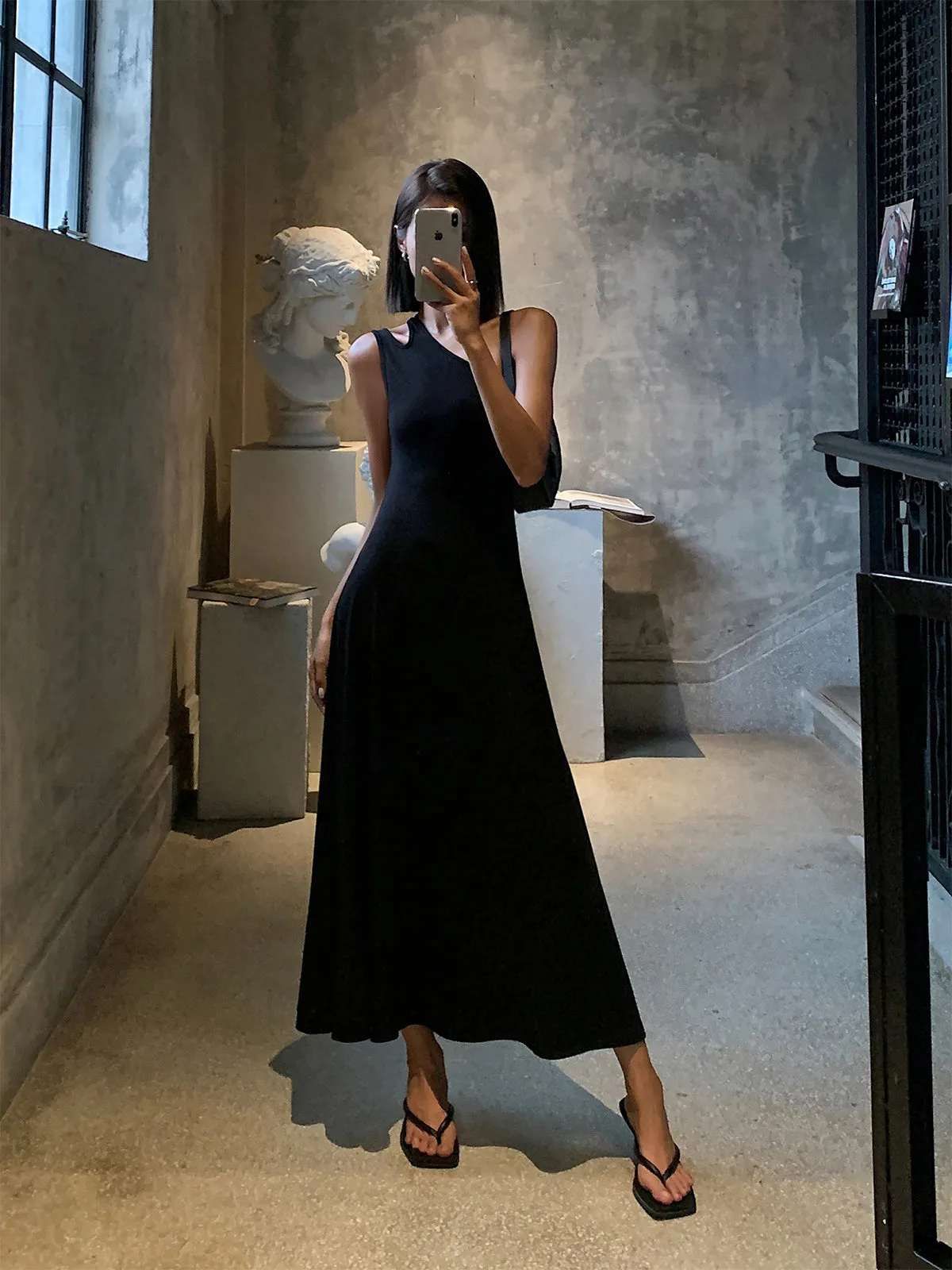 Cutout Backless Long Knit Dress sold by COMMENSE product image thumbnail 3