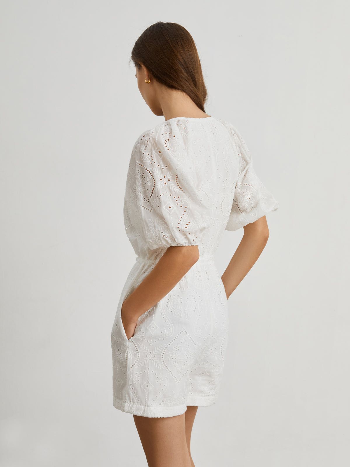 Snowflake Eyelet Jumpsuit sold by COMMENSE product image thumbnail 3