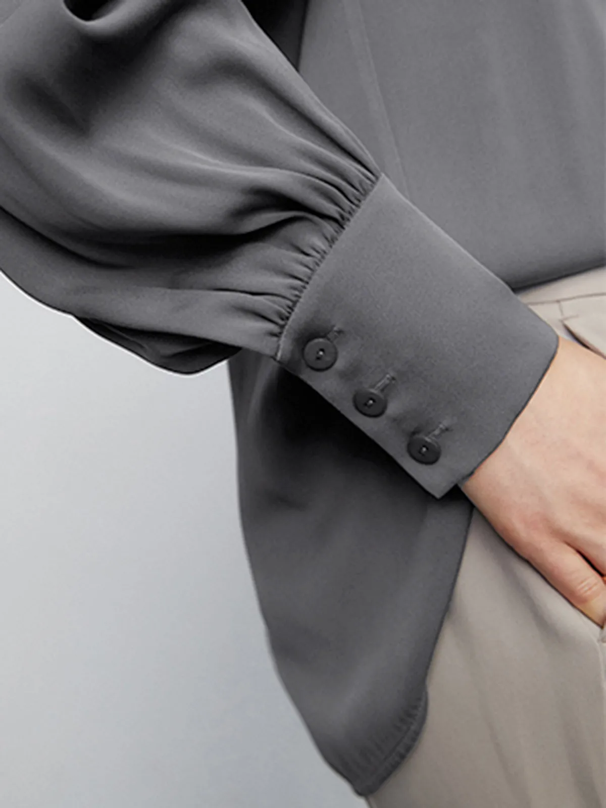 Serving Wonders Satin Shirt sold by COMMENSE product image thumbnail 4