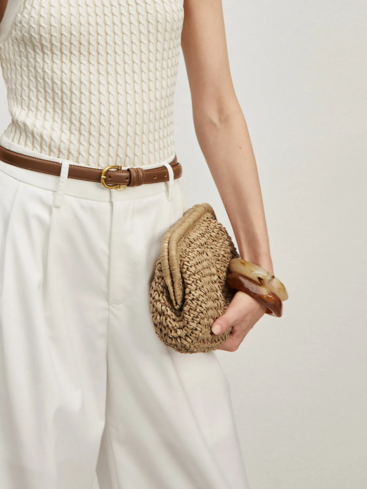 Straw Clutch Bag sold by COMMENSE product image thumbnail 3