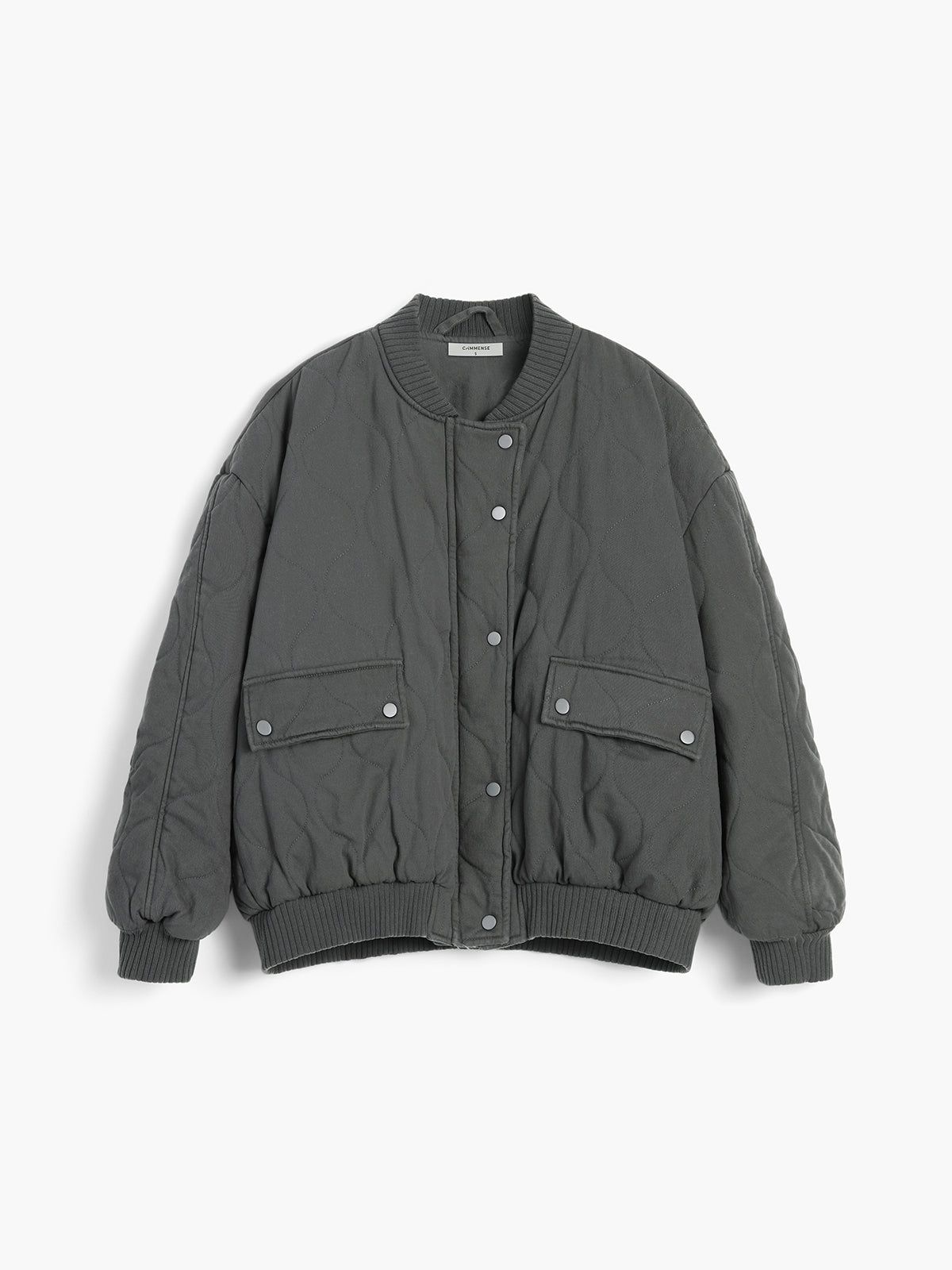 Double Pockets Quilted Coat sold by COMMENSE