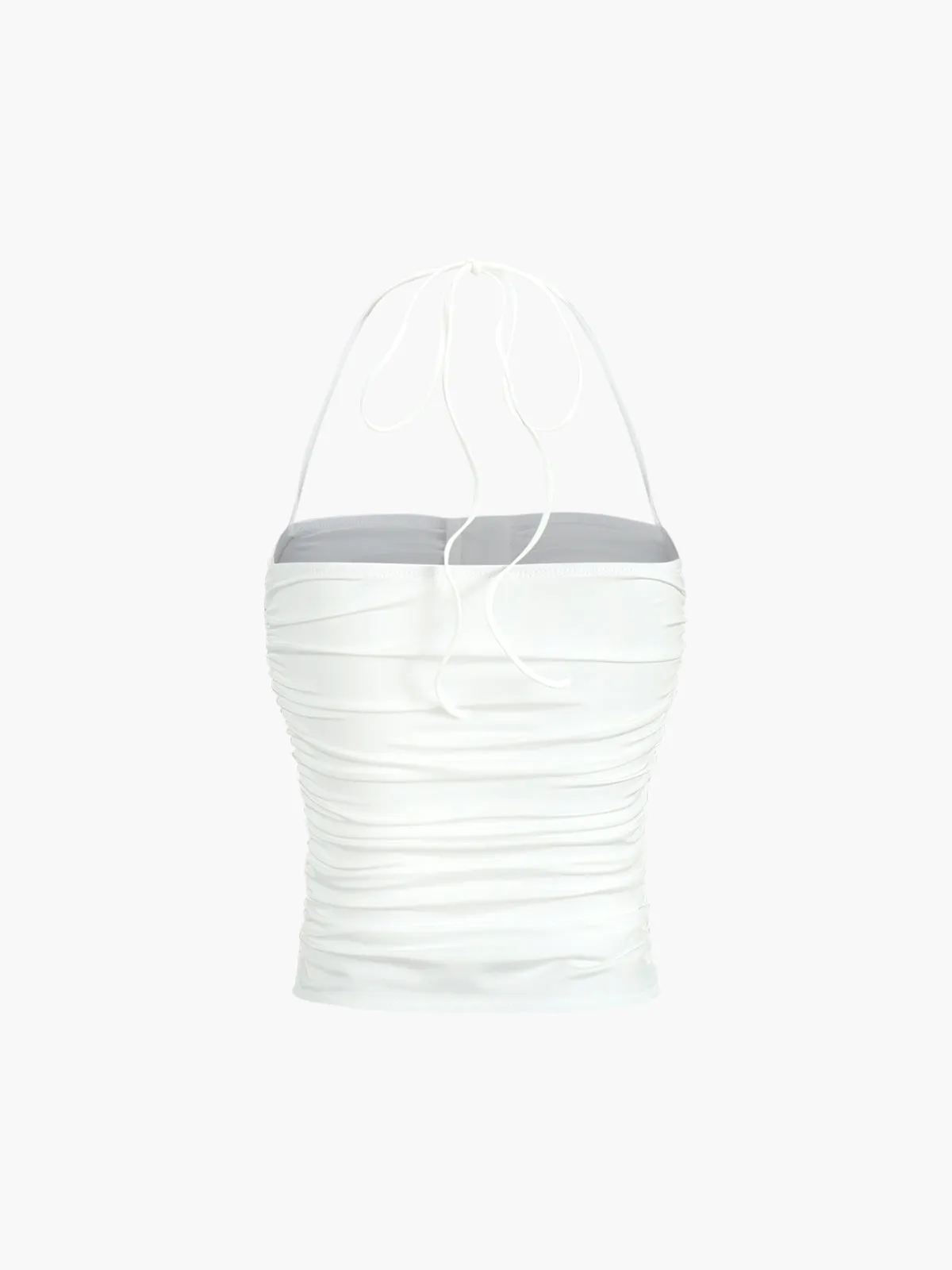 Pleated Tie-Neck Cami Top sold by COMMENSE product image thumbnail 2