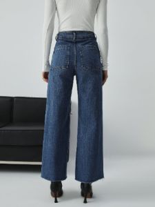 Denim Wide Leg Culotte Pants sold by COMMENSE