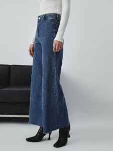 Denim Wide Leg Culotte Pants sold by COMMENSE