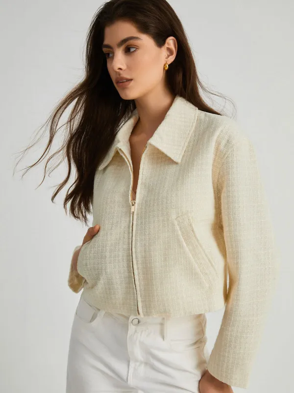 Tweed Crop Jacket sold by COMMENSE