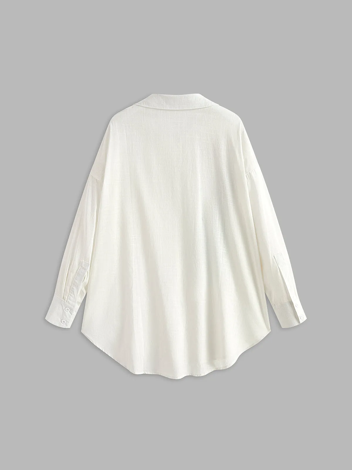 Printed Cotton Blends Lapel Shirt sold by COMMENSE product image thumbnail 4