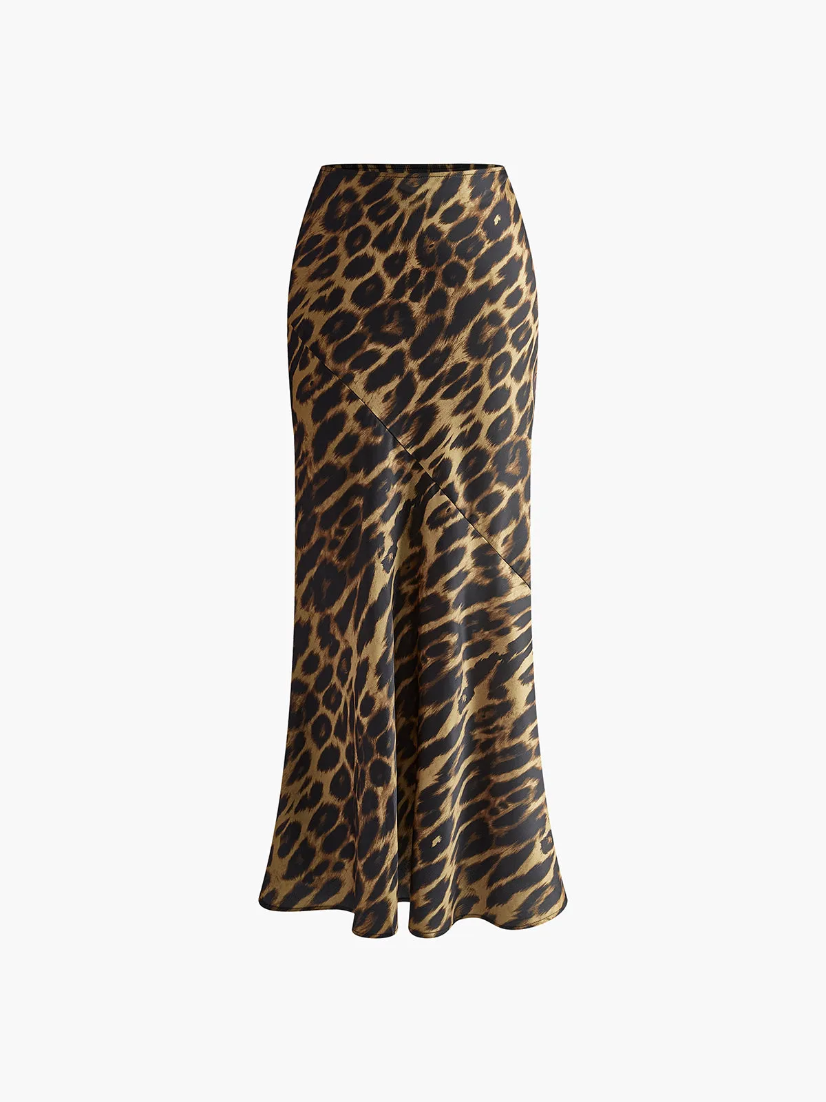 Slim Leopard Print Maxi Skirt sold by COMMENSE product image thumbnail 5