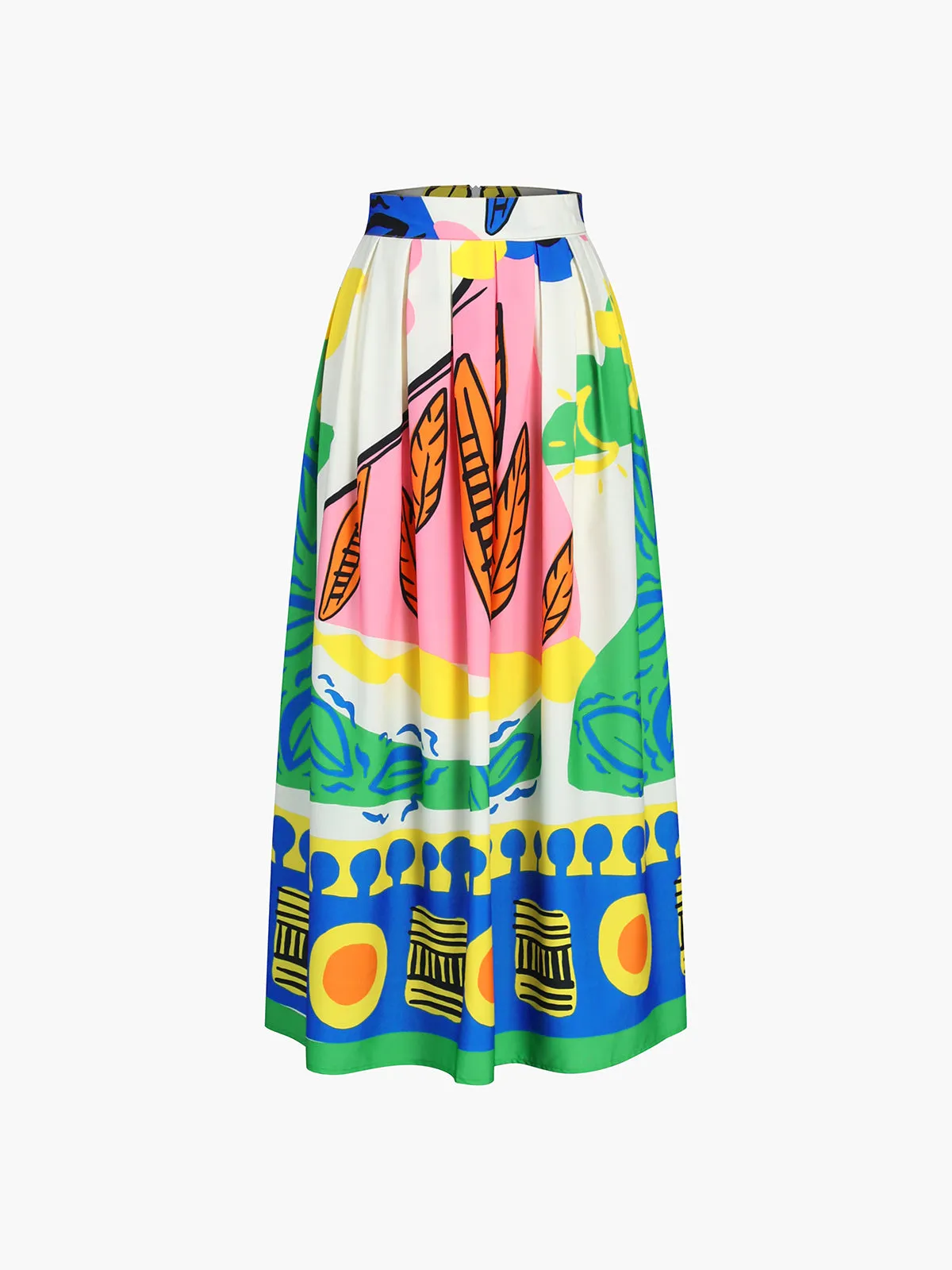 Enjoy Vacation Multi Color Skirt Set sold by COMMENSE product image thumbnail 4