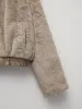 Double Pockets Hooded Furry Jacket sold by COMMENSE