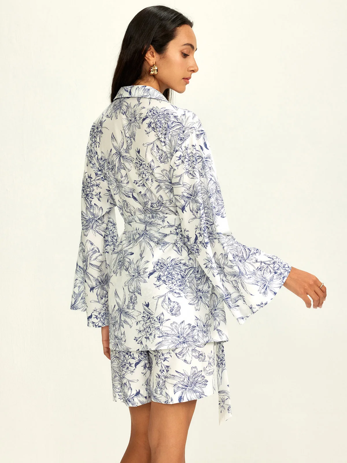 Floral Printed Belt Shorts Set sold by COMMENSE product image thumbnail 4