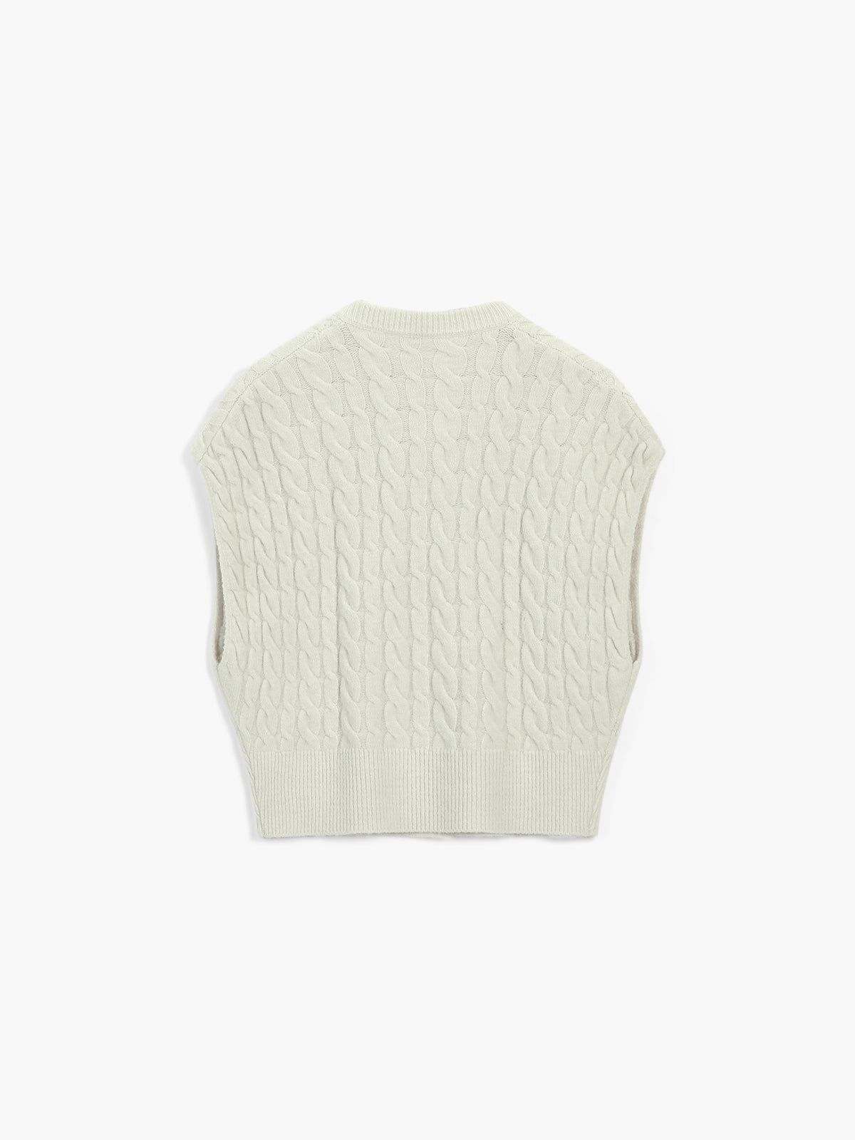 Utility Cable Knit Sweater Vest sold by COMMENSE product image thumbnail 2
