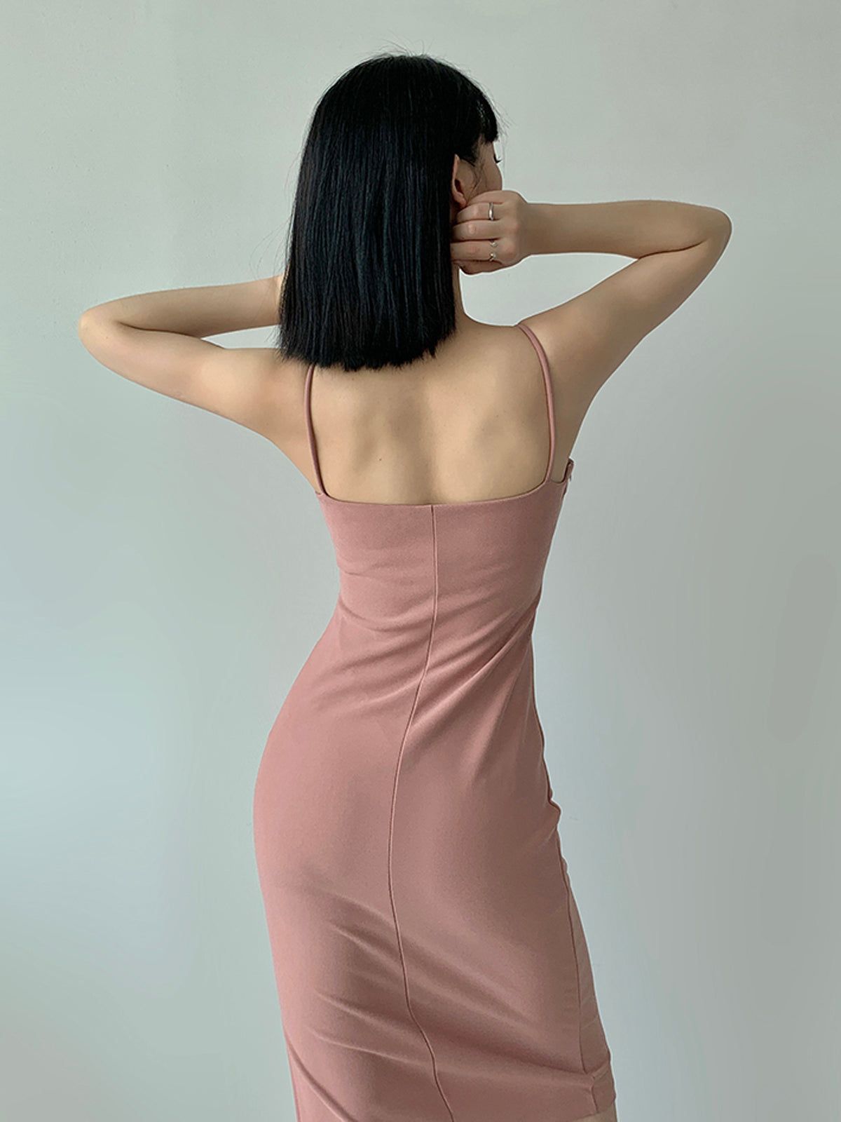 Leisure Slit Midi Dress sold by COMMENSE product image thumbnail 3