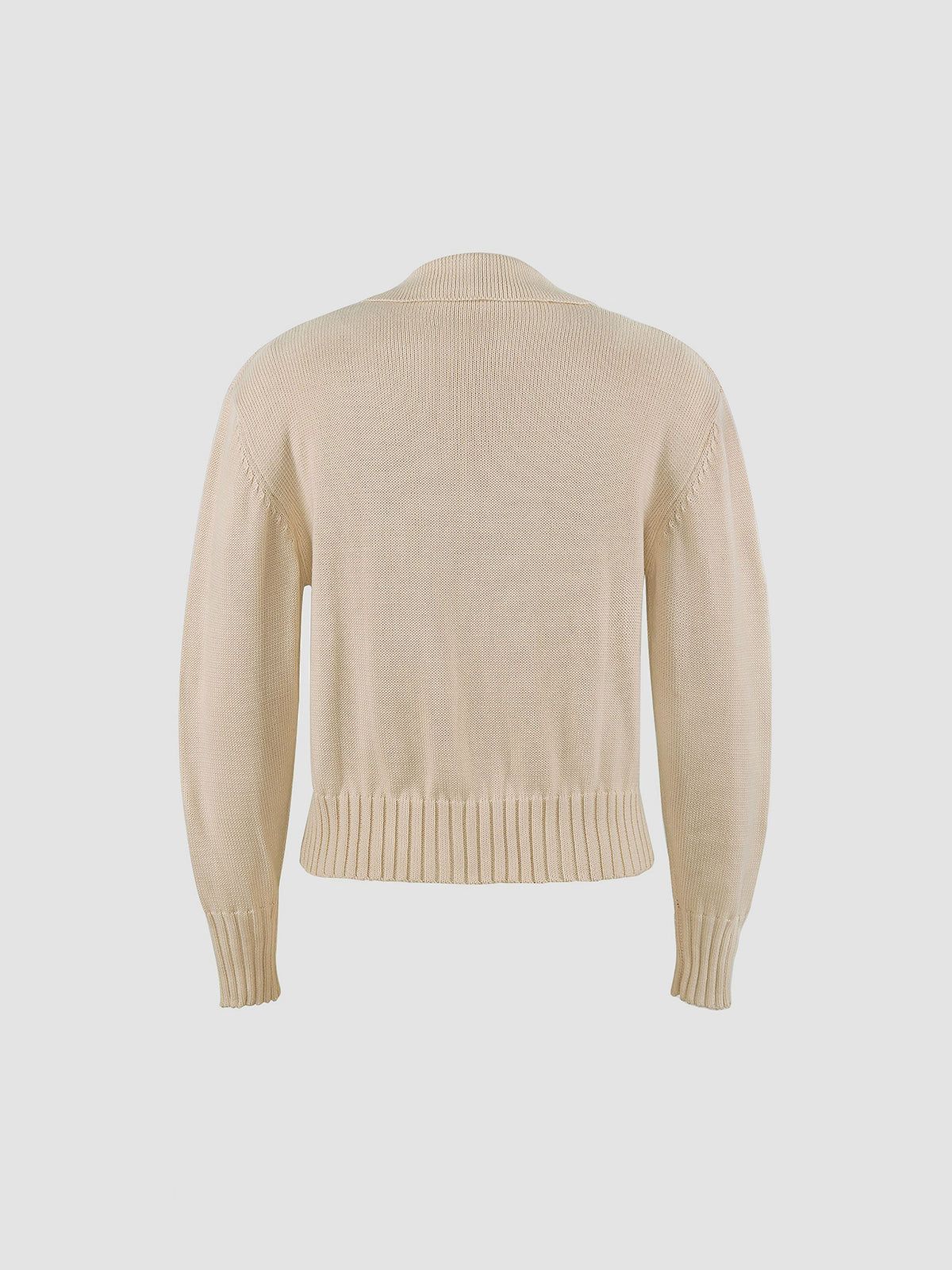 Basic Utility Collared Knit Top sold by COMMENSE product image thumbnail 5
