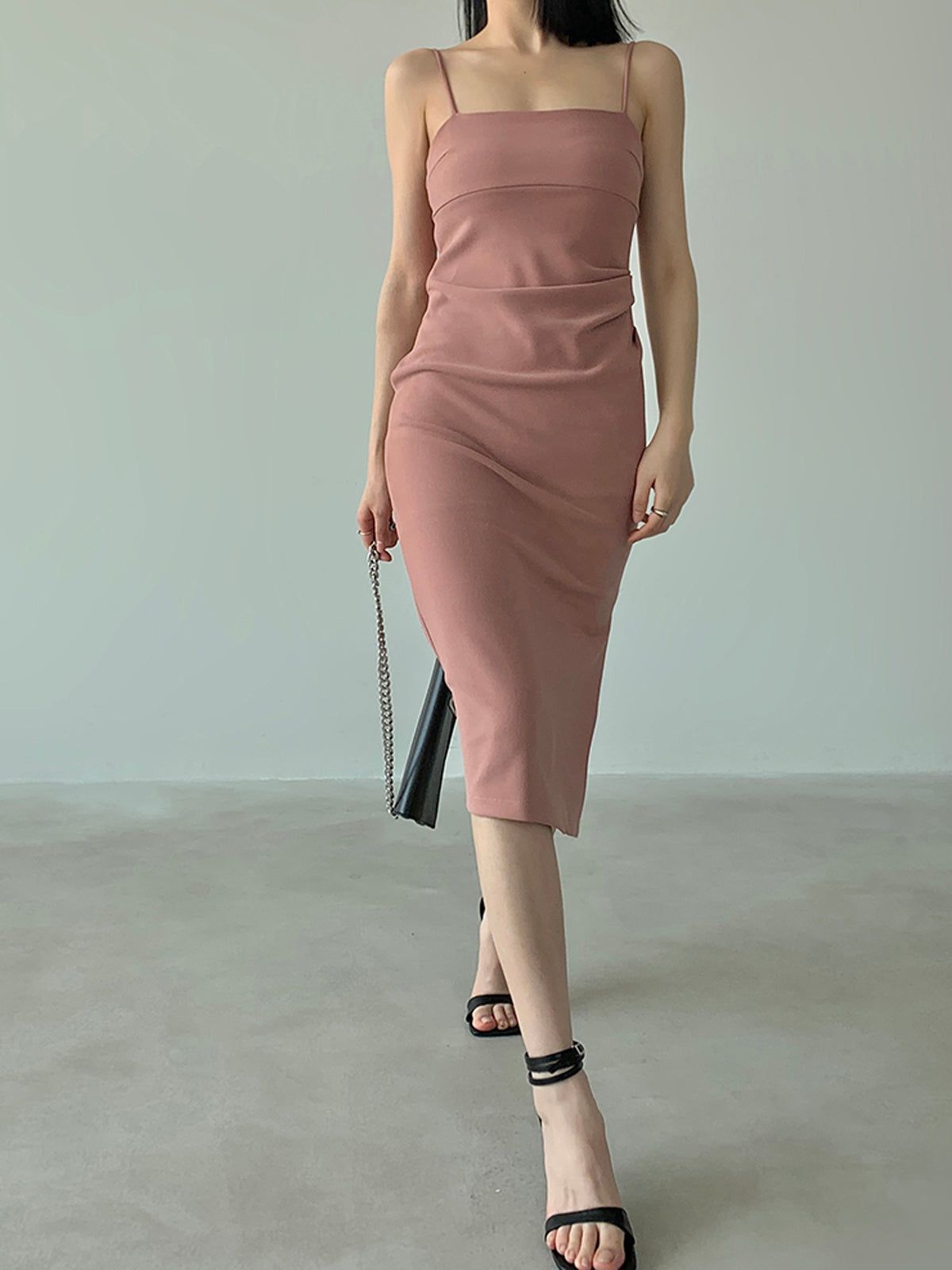 Leisure Slit Midi Dress sold by COMMENSE