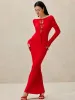 Lace Up Pleated Sweater Dress sold by COMMENSE