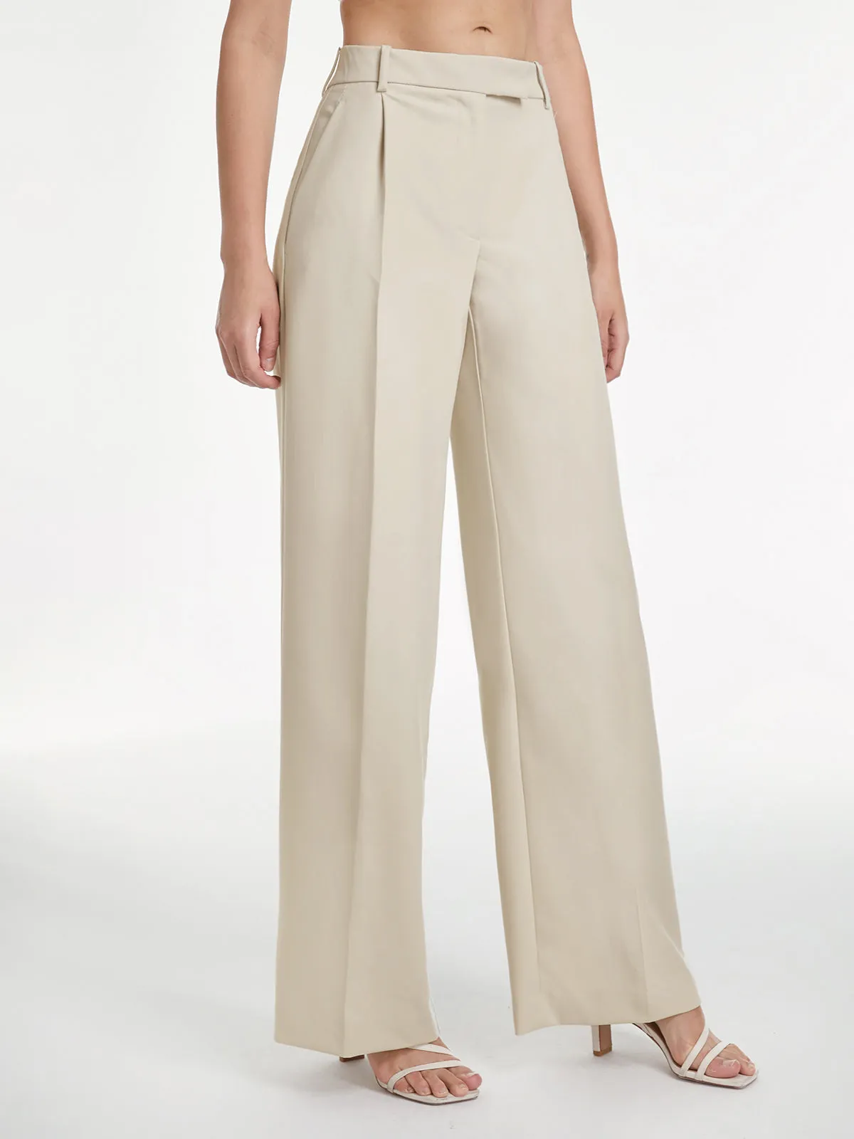 High Waisted Relaxed Fit Wide Leg Dress Pants sold by COMMENSE product image thumbnail 3