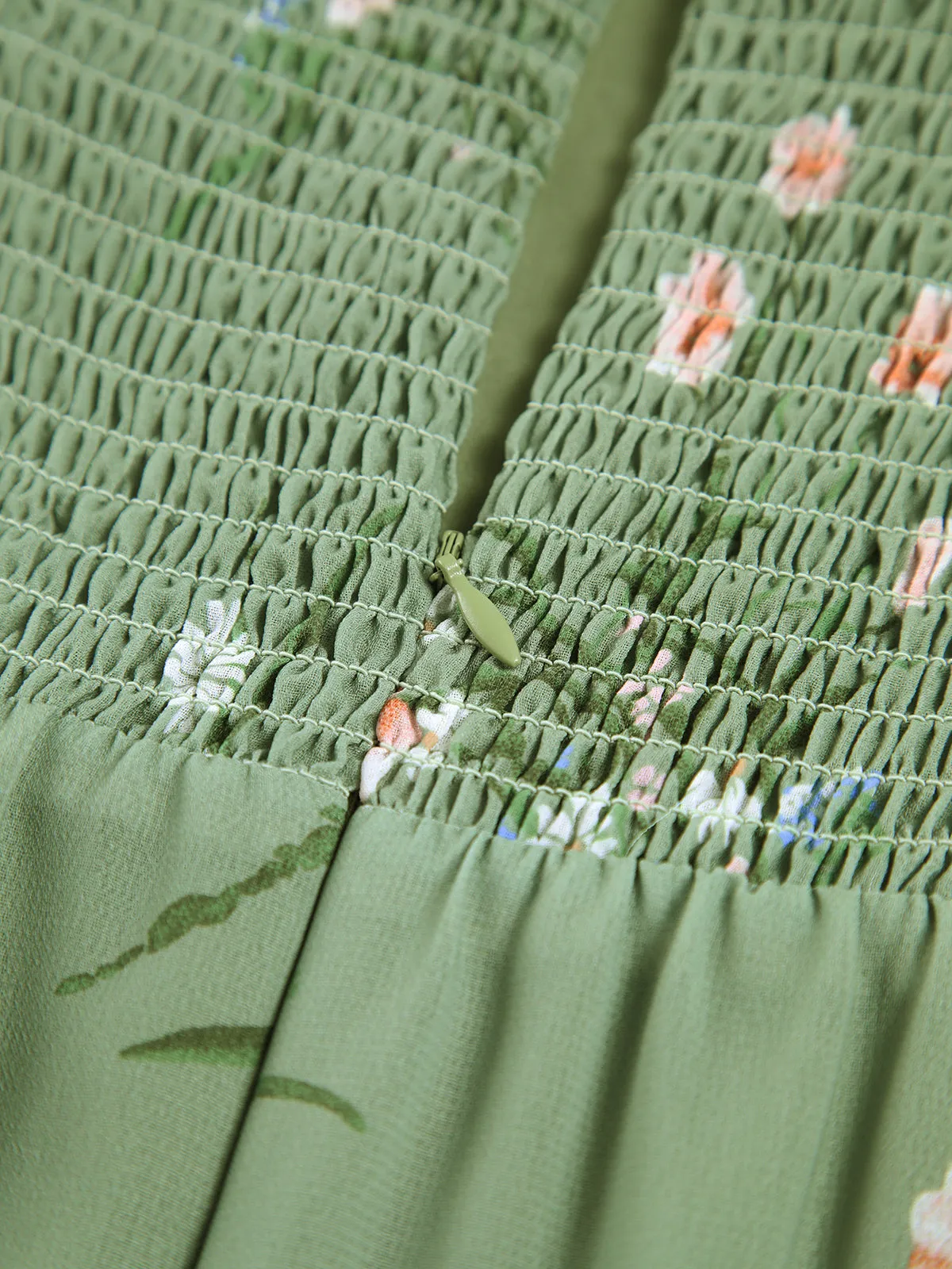 Floral Halter Chiffon Midi Dress sold by COMMENSE product image thumbnail 3